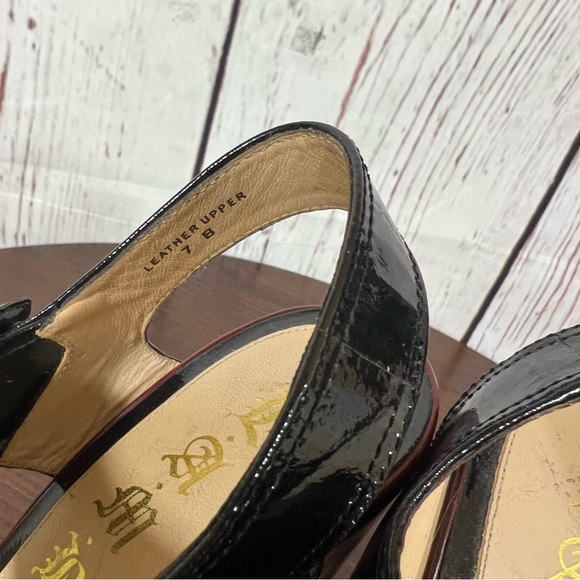 L.A.M.B. by Gwen Stefani HAMURA women’s Platform Heels  Black red Vintage Y2K 7B - Picture 3 of 17